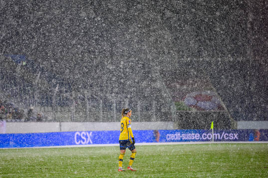 Kosovare Asllani of Sweden looks dejected