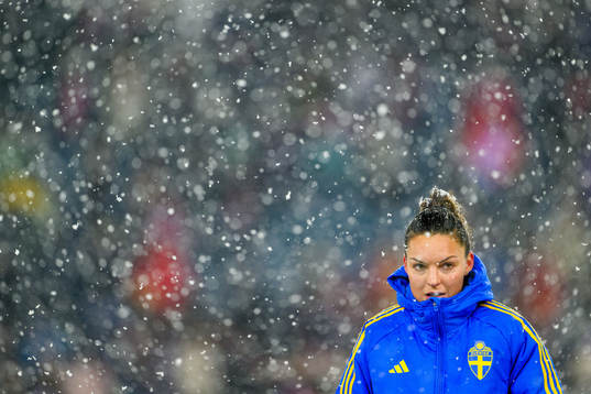 Johanna Rytting Kaneryd of Sweden looks dejected