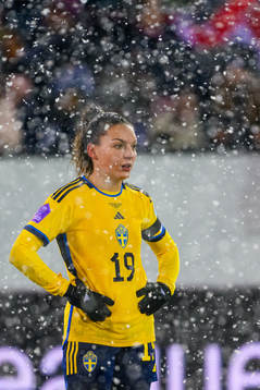 Johanna Rytting Kaneryd of Sweden looks dejected