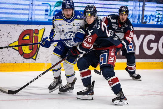 Leksands Patrik Zackrisson och Linköpings Fabian Wagner