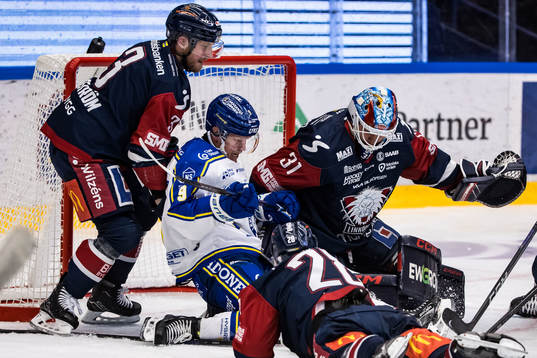Linköpings Linus Hultström och Leksands Patrik Zackrisson