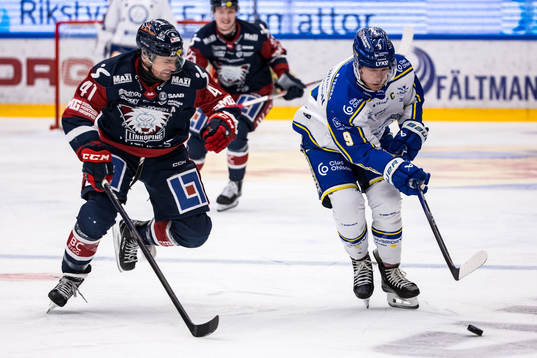 Linköpings Broc Little och Leksands Patrik Zackrisson