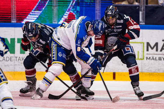 Linköpings Broc Little och Leksands Matt Caito och