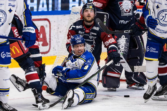 Leksands Patrik Zackrisson och Linköpings Linus Hultström