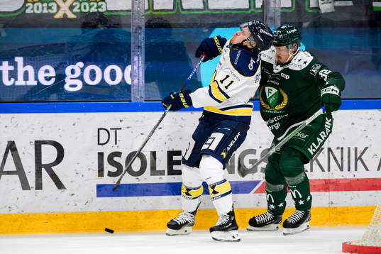 HV71s Simon Önerud och Färjestads Magnus Nygren