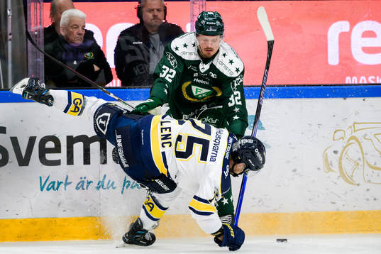 Färjestads Magnus Nygren och HV71s Radan Lenc