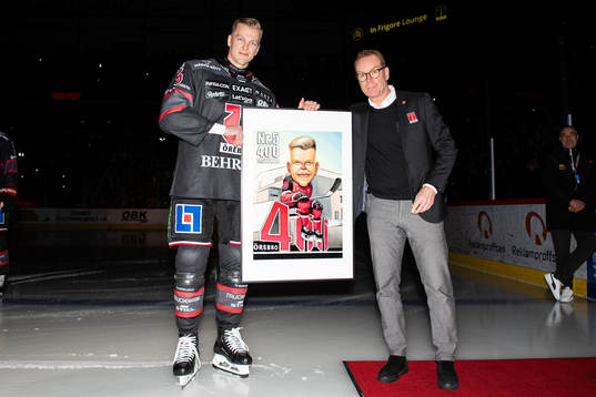 Örebros Gustav Backström hyllas för 400 matcher