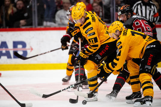 Skellefteås Max Lindholm och Skellefteås Linus Lindström
