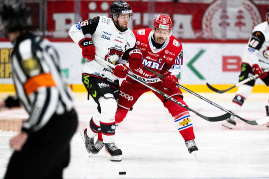 Malmö Redhawks Carl Persson och Timrås Anton Lander