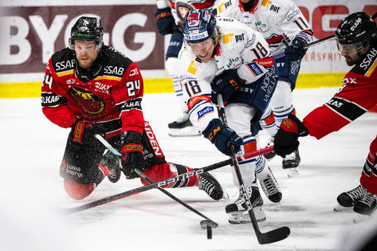 Luleås Brendan Shinnimin och Växjös Marcus Sylvegård