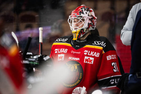 Luleås målvakt Matteus Ward deppar