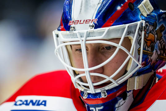 Oskarshamns målvakt Emil Kruse