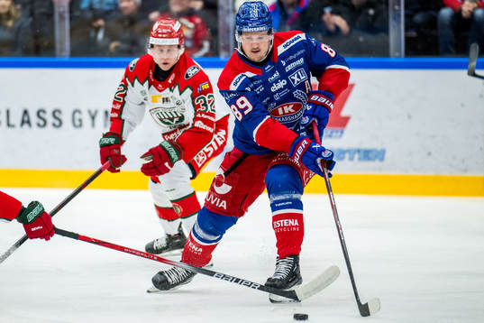 Frölundas Noah Hasa och Oskarshamns Patrik Karlkvist