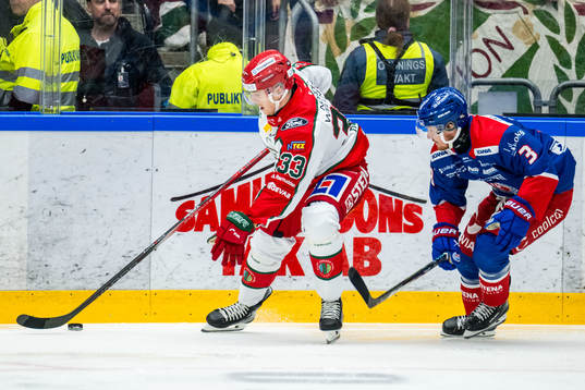 Frölundas Linus Högberg och Oskarshamns Niclas Burström
