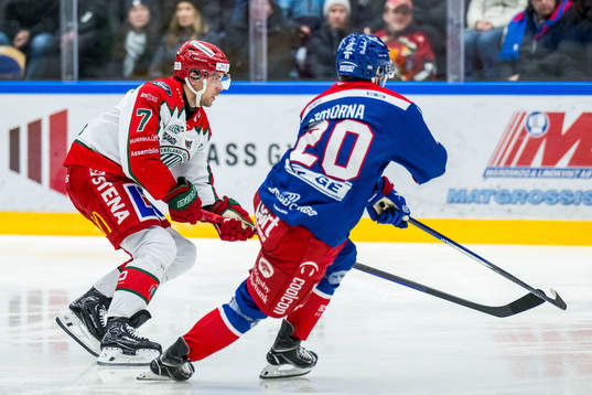 Frölundas Henrik Tömmernes och Oskarshamns Hynek Zohorna