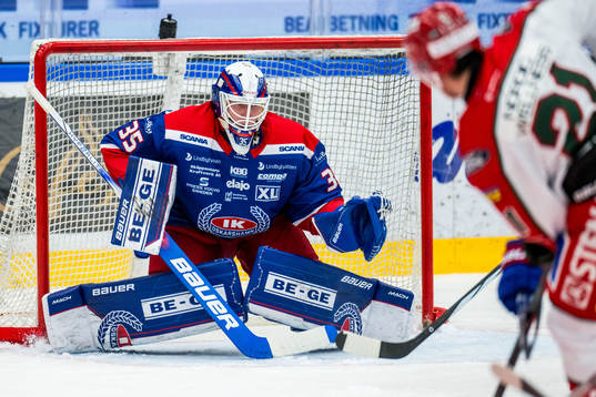 Oskarshamns målvakt Emil Kruse