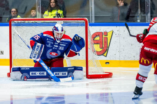 Oskarshamns målvakt Emil Kruse