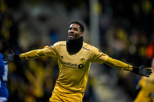 Amahl Pellegrino of Bodø/Glimt celebrates