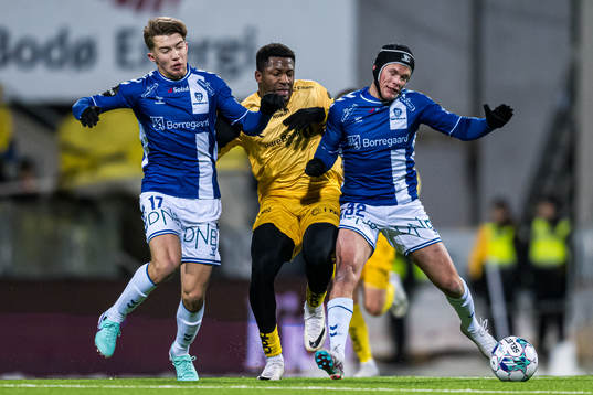 Anders Hiim of Sarpsborg 08, Pemi Moumbagna Faris of