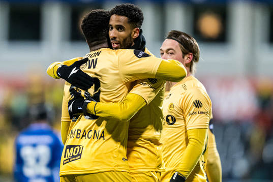 Amahl Pellegrino of Bodø/Glimt celebrates