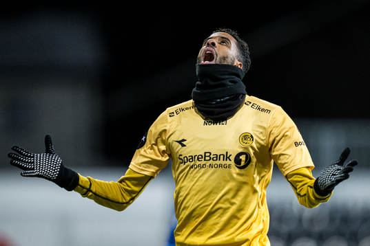 Amahl Pellegrino of Bodø/Glimt reacts