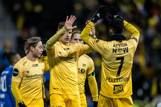 Nino Zugelj of Bodø/Glimt celebrates