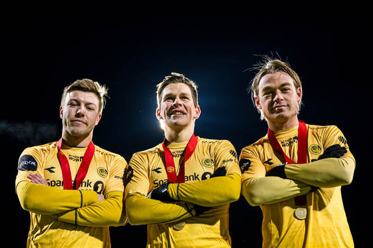 Fredrik Bjørkan, Sondre Brunstad Fet and Patrick Berg of