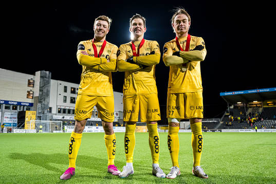 Fredrik Bjørkan, Sondre Brunstad Fet and Patrick Berg of