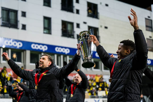 Pemi Moumbagna Faris of Bodø/Glimt celebrates with the