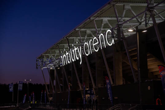 General exterior view of Intility Arena