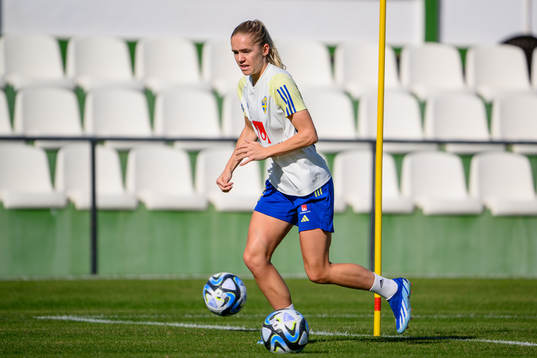 Hanna Lundkvist of Sweden of the women's national football