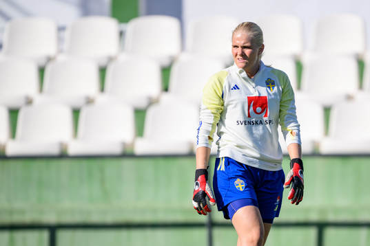 Goalkeeper Emma Holmgren of Sweden of the women's national