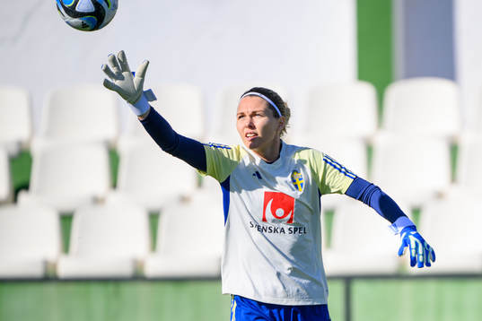 Goalkeeper Jennifer Falk of Sweden of the women's national