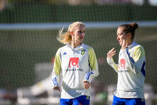 Sofia Jakobsson and Filippa Angeldahl of Sweden of the