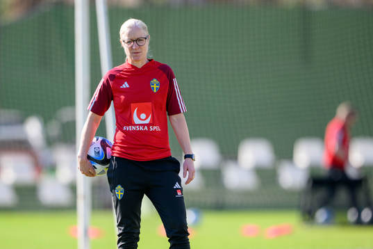 Assistant coach Victoria Sandell of Sweden of the women's