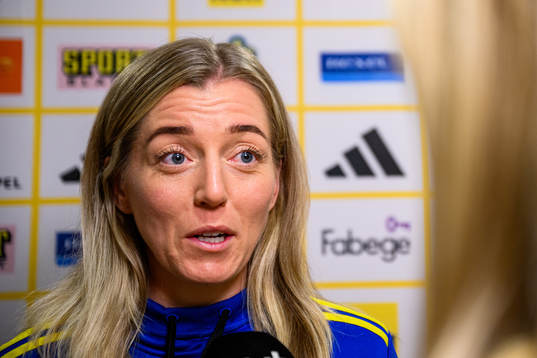 Linda Sembrant of Sweden at a press event