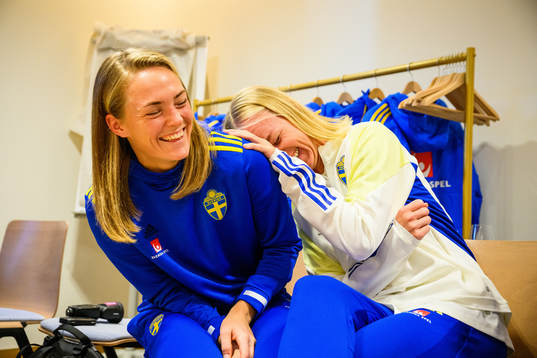 Magdalena Eriksson, Caroline Seger and Linda Sembrant
