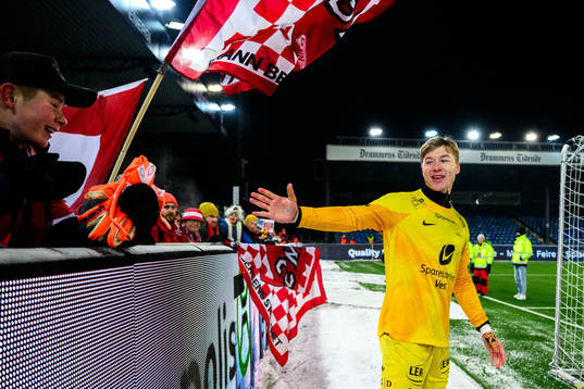 Goalkeeper Mathias Dyngeland of Brann