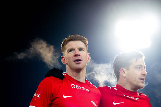 Thore Pedersen and Frederik Lindbøg Børsting of Brann