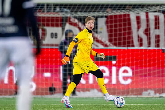 Goalkeeper Mathias Dyngeland of Brann