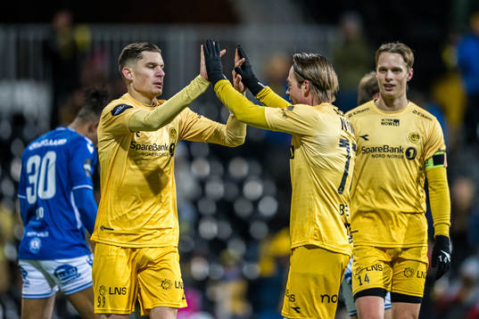 Nino Zugelj of Bodø/Glimt celebrates