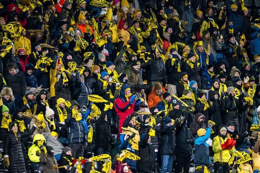 Spectators in the stands