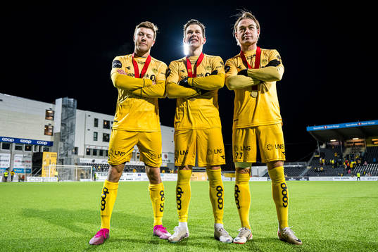Fredrik Bjørkan, Sondre Brunstad Fet and Patrick Berg of