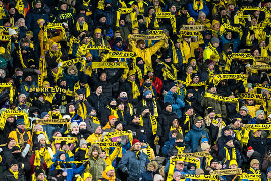Spectators in the stands