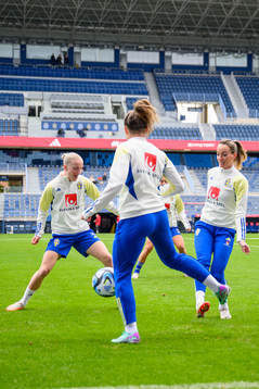 Anna Sandberg and Kosovare Asllani of Sweden of the