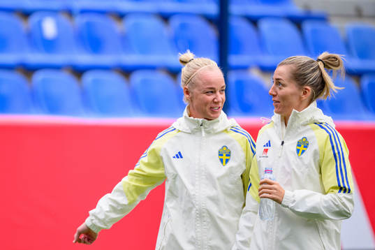 Caroline Seger and Linda Sembrant of Sweden of the