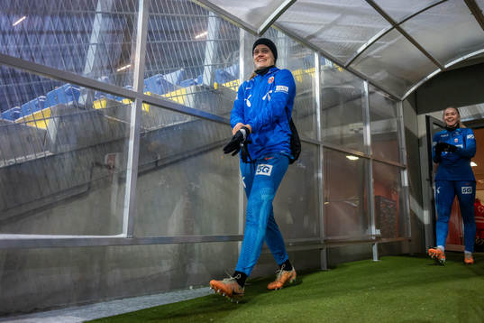 Mathilde Harviken of the Norwegian women's national