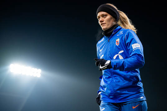 Mathilde Harviken of the Norwegian women's national