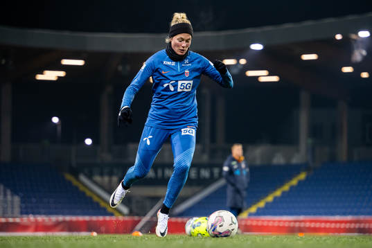 Guro Bergsvand of the Norwegian women's national football