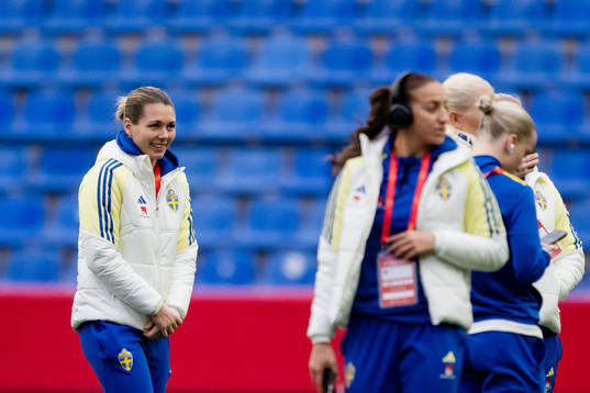 Goalkeeper Jennifer Falk of Sweden